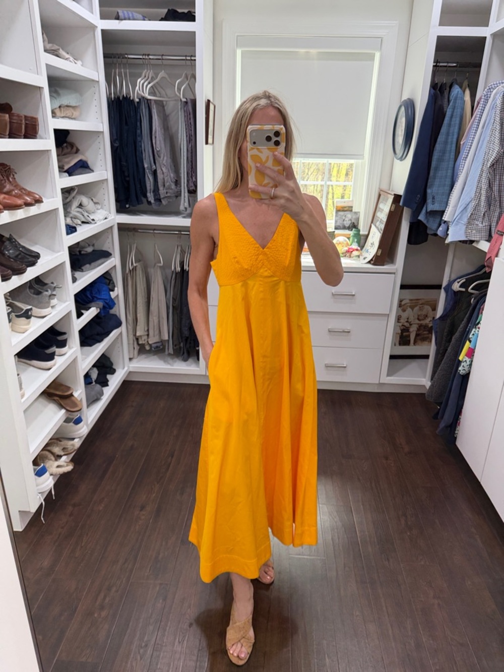 La Ligne V-Neck Midi Dress S